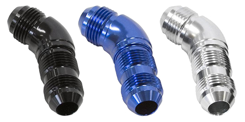 45 degree full flow bulkhead AN8 adapter 45 degree full flow bulkhead AN8 adapter